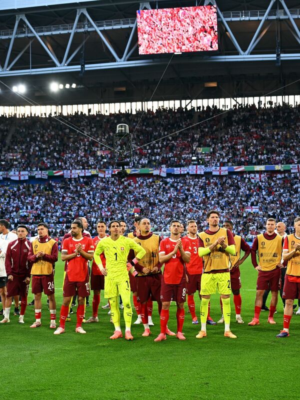 Die englische Nationalmannschaft trainiert vor dem EMHalbfinale in