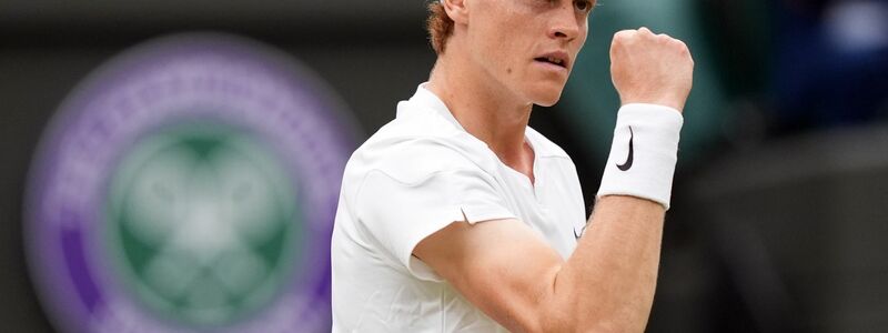 Steht im Viertelfinale von Wimbledon: Der Italiener Jannik Sinner. - Foto: Jordan Pettitt/PA Wire/dpa