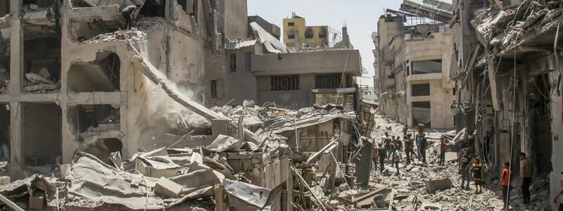 Eine Schneise der Verwüstung in der Stadt Gaza. (Archivbild) - Foto: Mahmoud Zaki/XinHua/dpa