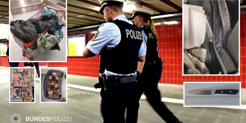 Bundespolizeidirektion München: Haftprüfung nach mehreren Diebstählen mit Waffe - Foto: presseportal.de
