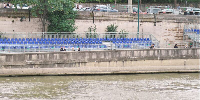Zuschauertribüne für die Schwimmwettbewerbe an der Seine (Archiv) - Foto: über dts Nachrichtenagentur