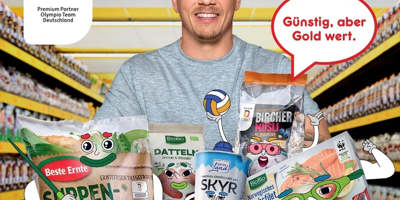 Partnerschaft mit Team Deutschland / Starkes Team: Fabian Hambüchen und Netto-Produktbande machen Lust auf Olympische Spiele - Foto: presseportal.de