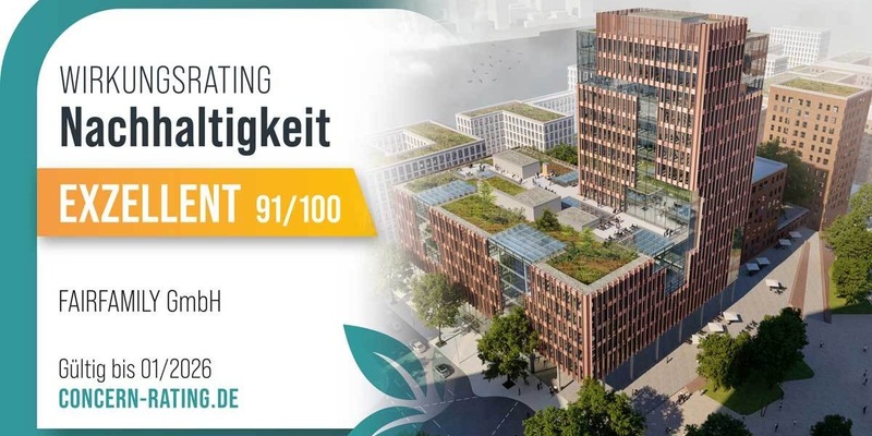 FAIRFAMILY erzielt mit 91 von 100 Punkten herausragendes Nachhaltigkeitsrating - Foto: presseportal.de