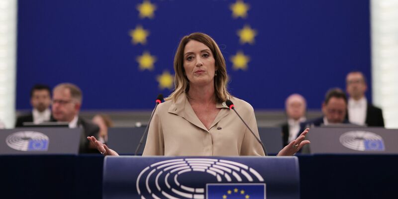 Chancenlos: Irene Montero unterlag bei der Abstimmung deutlich ihrer Konkurrentin Roberta Metsola. - Foto: Philipp von Ditfurth/dpa