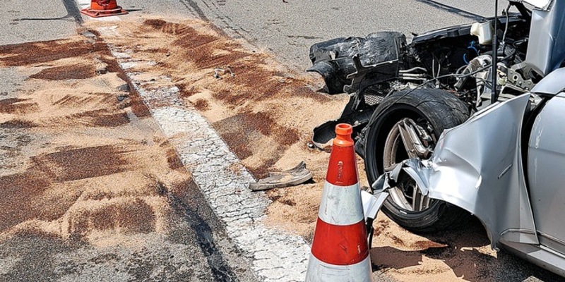 FW-M: Auffahrunfall auf der Autobahn (Freiham Süd) - Foto: presseportal.de