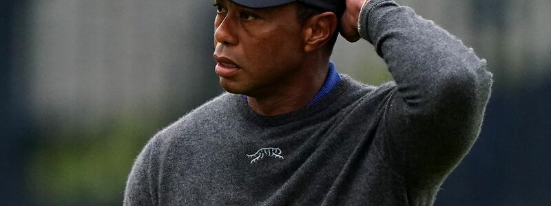 Konnte mit dem ersten Tag der British Open nicht zufrieden sein: Tiger Woods. - Foto: Zac Goodwin/PA Wire/dpa