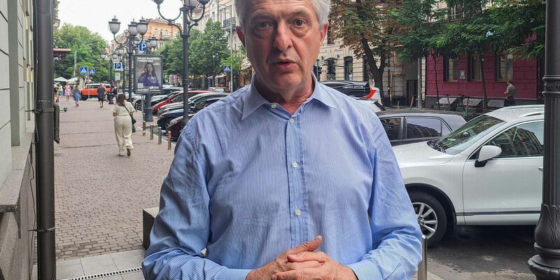 UN-Flüchtlingskommissar Grandi in Kiew - Foto: Andreas Stein/dpa