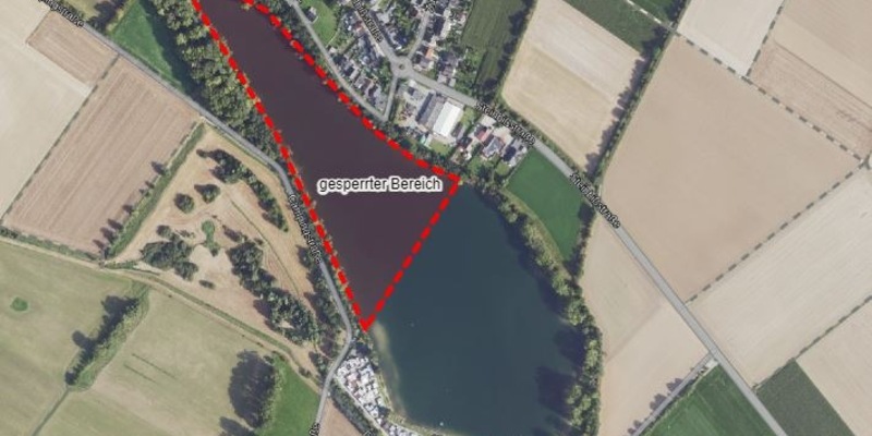 FW Düren: +++ Pressemeldung des Ordnungsamtes der Stadt Düren +++ Blaualgenbefall im nördlichen Teilbereich des Badesees Echtz - Foto: presseportal.de