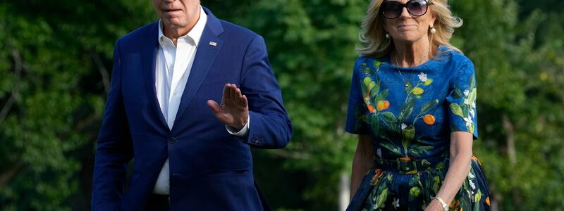 Jill Biden reagierte mit Herzchen auf der Plattform X. (Archivbild) - Foto: Susan Walsh/AP/dpa