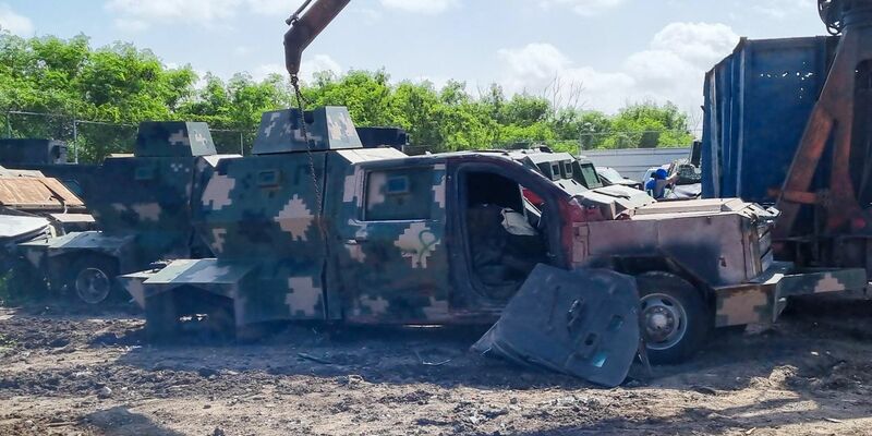 Seit 2010 gibt es Berichte von umgebauten Geländewagen von Verbrechergruppen. - Foto: ---/Staatsanwaltschaft Tamaulipas/dpa