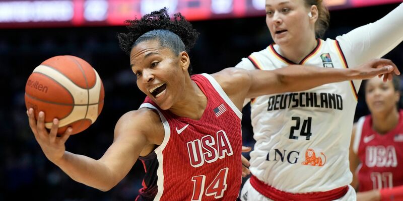 Alyssa Thomas und die US-Frauen sind Topfavorit auf Gold. - Foto: Alastair Grant/AP