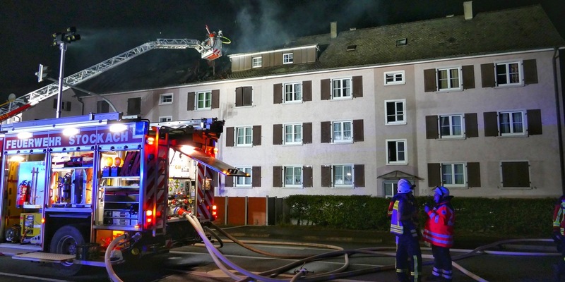 FW Stockach: Dachstuhlbrand - Foto: presseportal.de