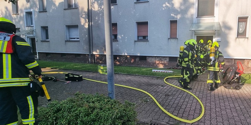 FW-OB: Kellerbrand durch Feuerwehr Oberhausen schnell gelöscht - Foto: presseportal.de