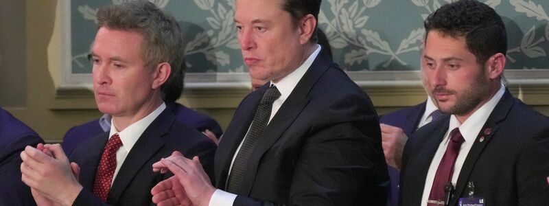 Auch Tech-Milliardär Elon Musk kam nach Washington, um Netanjahus Rede zu hören. - Foto: Manuel Balce Ceneta/AP