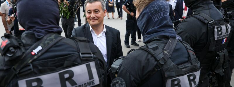 Frankreichs geschäftsführender Innenminister Darmanin hofft, dass der Sport nach der Eröffnung stärker in den Fokus rückt als die Sicherheit. - Foto: Aurelien Morissard/AP/dpa