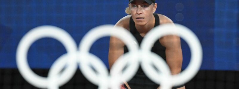 Angelique Kerber feiert einen Auftaktsieg bei Olympia. - Foto: Marijan Murat/dpa