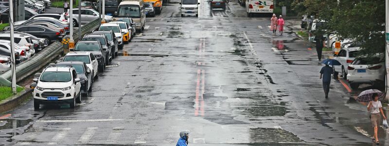 Ausläufer des Taifuns «Gaemi» haben in Zentralchina für viel Regen gesorgt. - Foto: Yang Qing/XinHua/dpa