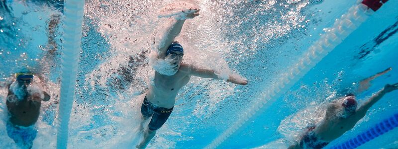 Lukas Märtens war schon am Tag nach seinem Olympiasieg wieder gefordert. - Foto: David J. Phillip/AP/dpa