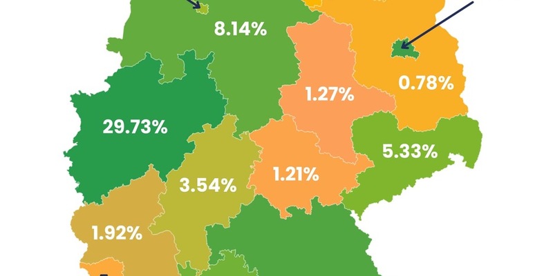 Solar-Deutschlandkarte: Kleines Kraftwerk DE GmbH meldet Berlin als zweitstärksten Markt für Balkonkraftwerke - Foto: presseportal.de
