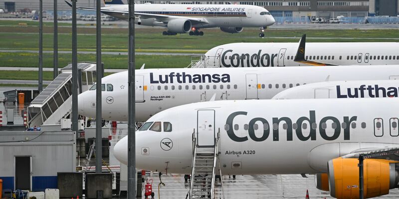 Bislang werden viele Condor-Passagiere von der Lufthansa nach Frankfurt geflogen.  - Foto: Arne Dedert/dpa