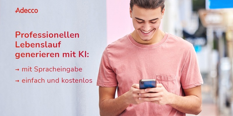 Adecco führt KI-basierten Lebenslauf-Generator ein - Foto: presseportal.de