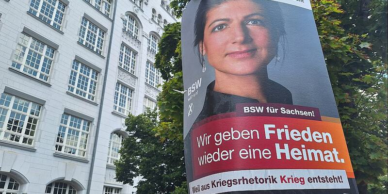BSW-Wahlplakat zur Landtagswahl in Sachsen (Archiv) - Foto: über dts Nachrichtenagentur
