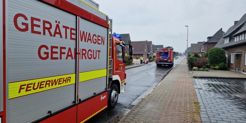 FW Bocholt: Gasausströmung an der Krumme Straße in Bocholt-Mussum - Foto: presseportal.de