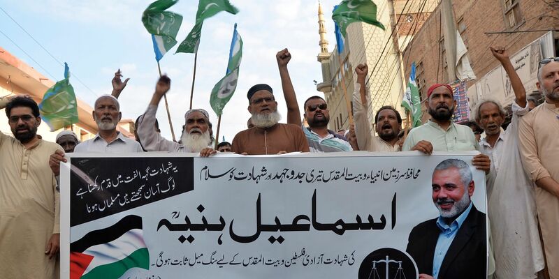 Intensive Ermittlungen habe es nach der Tötung des politischen Hamas-Chefs Ismail Hanija zwar gegeben, aber keine Festnahmen, betont Irans Justiz. (Archivbild) - Foto: Pervez Masih/AP/dpa