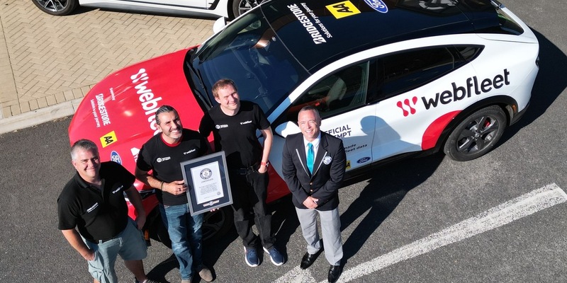Webfleet stellt neuen GUINNESS WORLD RECORD(TM) mit einem Elektroauto auf: 916,74 Kilometer Fahrt mit einer einzigen Ladung - Foto: presseportal.de