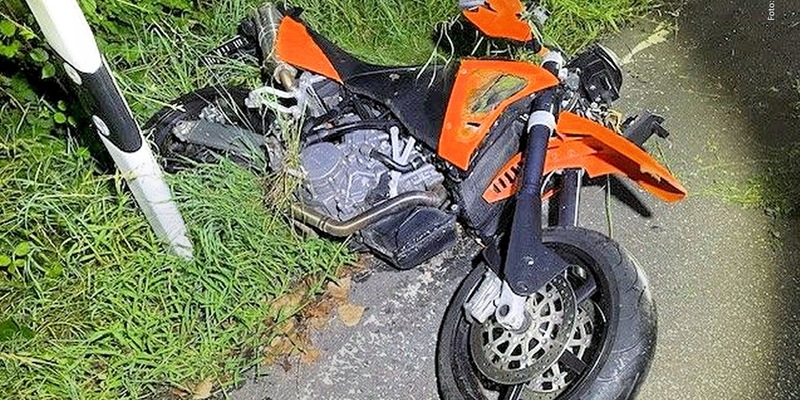 POL-PPWP: Mit gestohlenem Motorrad Unfall gebaut - Foto: presseportal.de