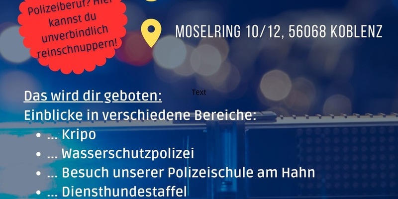 POL-PPKO: Praktikum bei der Polizei Koblenz: letzte Plätze sichern! - Foto: presseportal.de