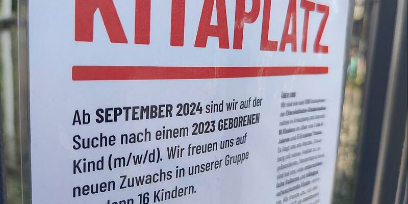 Ausschreibung von Kitaplatz (Archiv) - Foto: über dts Nachrichtenagentur