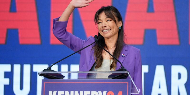 Kennedy stellte Shanahan im März als seine Vizekandidatin vor. (Archivbild) - Foto: Eric Risberg/AP/dpa