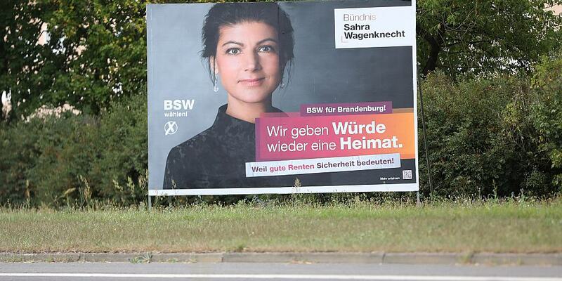 BSW-Wahlplakat zur Landtagswahl in Brandenburg (Archiv) - Foto: über dts Nachrichtenagentur