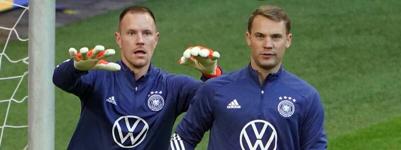 Kann Marc-André ter Stegen (l) Manuel Neuer als Nummer eins im DFB-Tor beerben? - Foto: Marcus Brandt/dpa