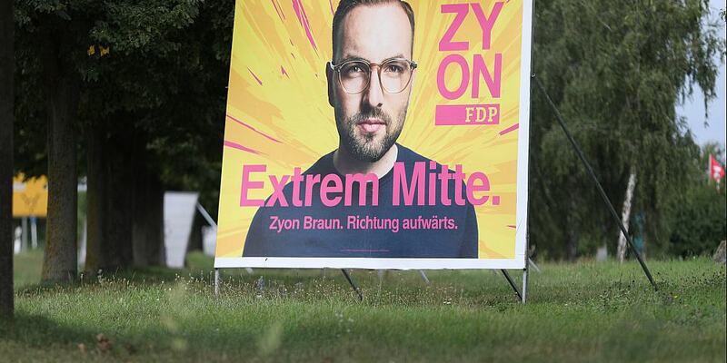 FDP-Wahlplakat mit Zyon Braun zur Landtagswahl in Brandenburg (Archiv) - Foto: über dts Nachrichtenagentur