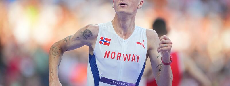 Blieb mehr als drei Sekunden unter dem alten 3000-Meter-Weltrekord: Jakob Ingebrigtsen. - Foto: Michael Kappeler/dpa