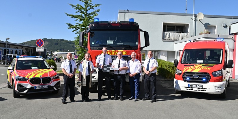 FF Olsberg: Drei neue Fahrzeuge beim Löschzug Bigge - Olsberg eingeweiht - Foto: presseportal.de