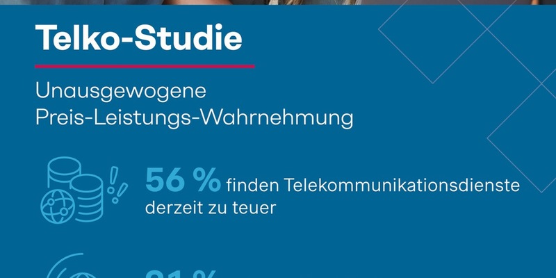 Telko-Studie: Über die Hälfte der Verbraucher findet Verträge zu teuer - jeder Fünfte überlegt, den Anbieter wechseln - Foto: presseportal.de