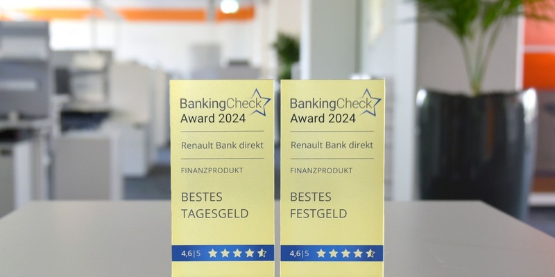 Renault Bank direkt bei Tagesgeld und Festgeld an der Spitze - Foto: presseportal.de