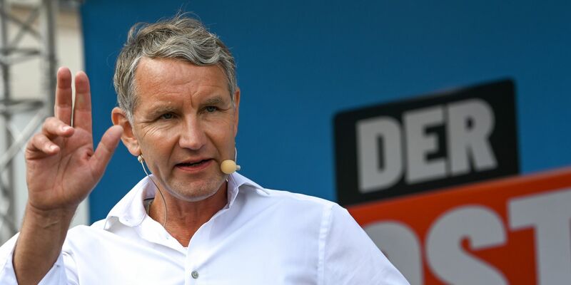 AfD-Spitzenkandidat Björn Höcke tritt bei der Landtagswahl als Direktkandidat in Ostthüringen an. - Foto: Heiko Rebsch/dpa