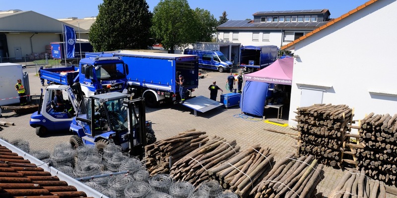 THW LVBEBBST: Einsatz gegen die Ausbreitung der Afrikanischen Schweinepest - Foto: presseportal.de