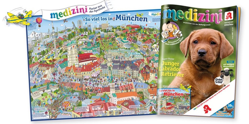 Da wimmelt was: München mit neuem medizini-Super-Poster erkunden - rechtzeitig zur Wiesn - Foto: presseportal.de