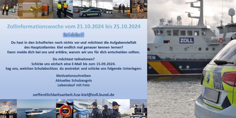 HZA-KI: Zollinformationswoche beim Hauptzollamt Kiel - Foto: presseportal.de
