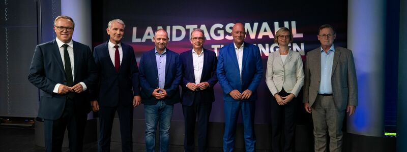 Immer wieder treffen die Spitzekandidaten im Wahlkampf aufeinander. (Archivbild) - Foto: Jacob Schröter/dpa