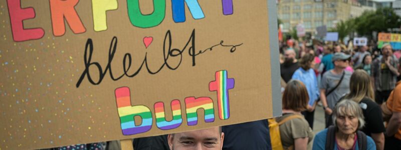 In Erfurt haben mehrere tausend Menschen gegen die AfD-Kundgebung protestiert. - Foto: Hannes P Albert/dpa