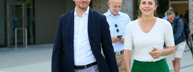 In Sachsen liefert sich die CDU von Ministerpräsident Kretschmer ein Kopf-an-Kopf-Rennen mit der AfD. - Foto: Robert Michael/dpa