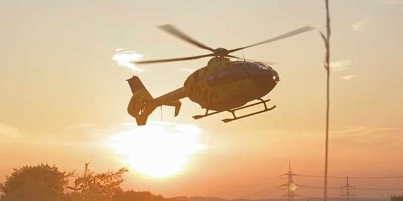 FW-EN: Rettungshubschrauber fliegt Kind nach Sturz in eine Kinderklinik - Foto: presseportal.de