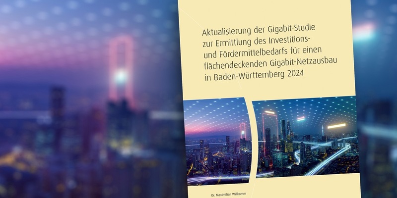 Studie zum Gigabitausbau in Baden-Württemberg 2024: Trotz Fortschritten im Ausbau Fördermittelbedarf von bis zu 3,9 Mrd. EUR für den Vollausbau - Foto: presseportal.de