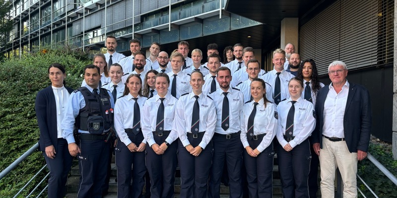 POL-SU: 31 neue Polizistinnen und Polizisten verstärken die Polizei im Rhein-Sieg-Kreis - Foto: presseportal.de